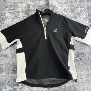Galvin Green Mens Large Gore-Tex Paclite Shell 1/4 Zip Golf Rain Jacket Black